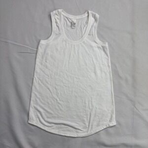 District Racerback Tank Women's XS White Cotton New With Tags